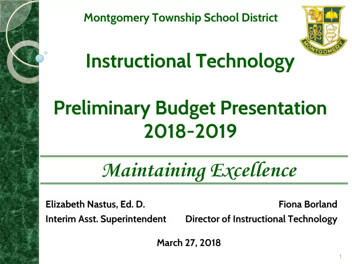 maintaining excellence