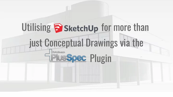 utilising for more than just conceptual drawings via the