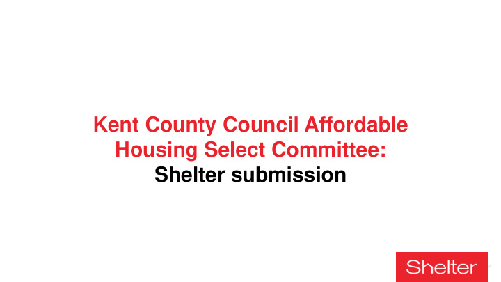 housing select committee