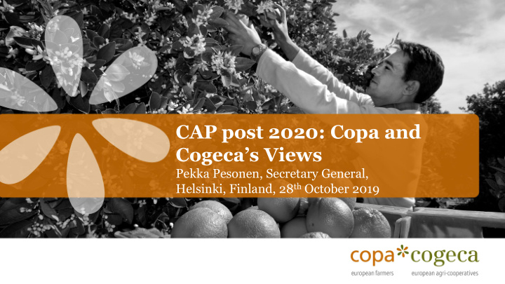 cap post 2020 copa and cogeca s views