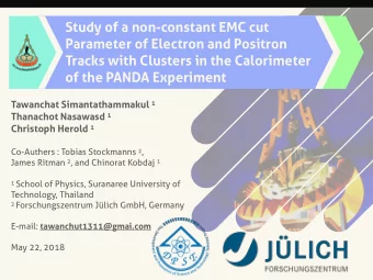 Study of a non-constant EMC cut  Parameter of Electron and Positron  Tracks with Clusters in the