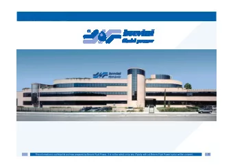 1  This information is confidential and was prepared by Brevini Fluid Power. It is not be relied on