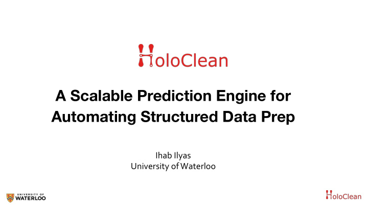 a scalable prediction engine for automating structured