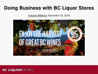 doing business with bc liquor stores