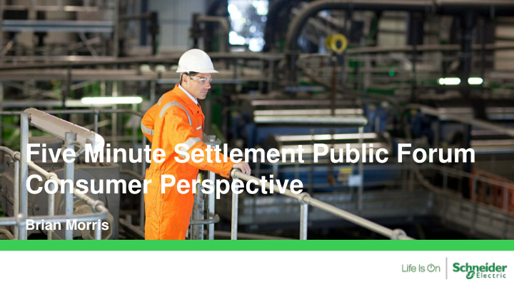 five minute settlement public forum consumer perspective