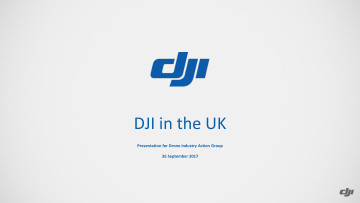 dji in the uk