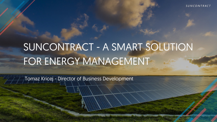 suncontract a smart solution for energy management