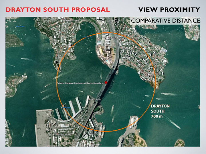 drayton south proposal view proximity