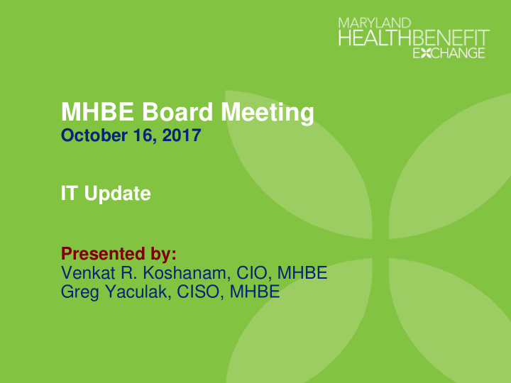 mhbe board meeting