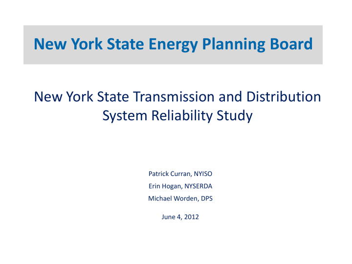 new york state energy planning board