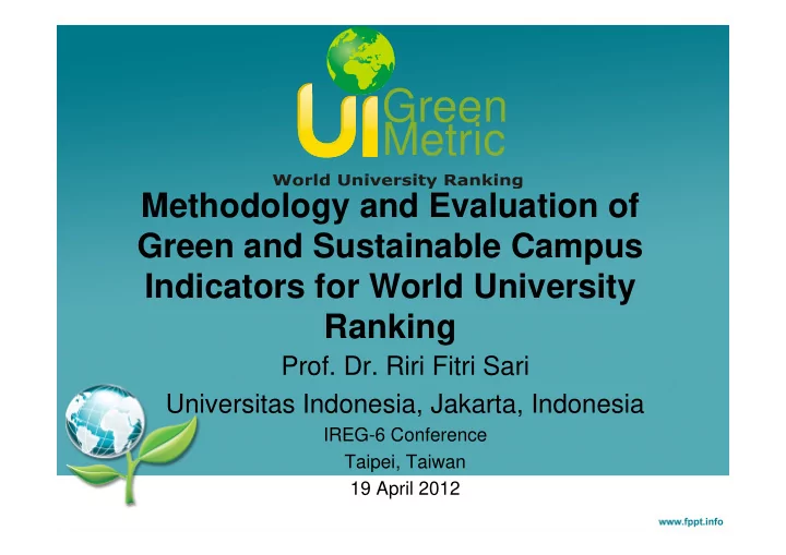 green metric