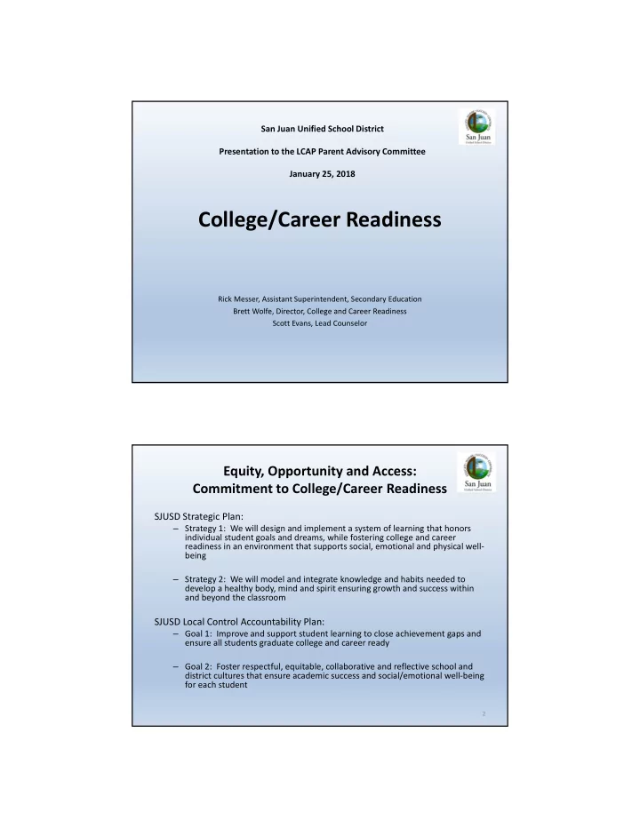 college career readiness