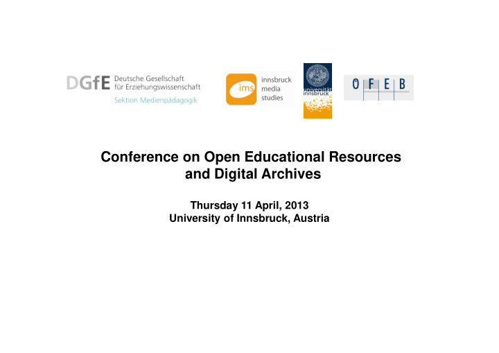 conference on open educational resources and digital