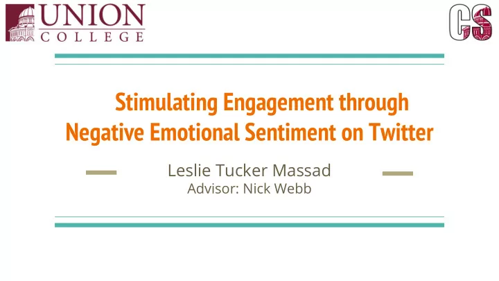 stimulating engagement through negative emotional