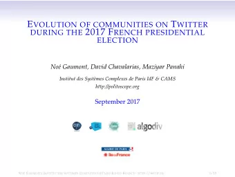 Observation  The 2017 French presidential election was unconventional and  surprising.