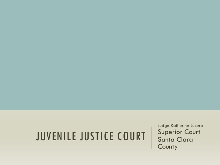 juvenile justice court