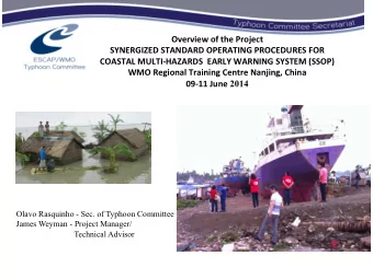 Overview  of  the  Project      SYNERGIZED  STANDARD  OPERATING