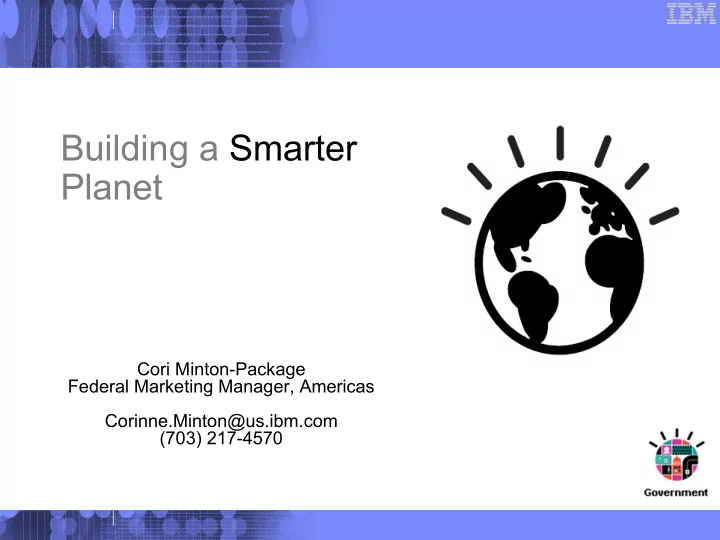 building a smarter planet