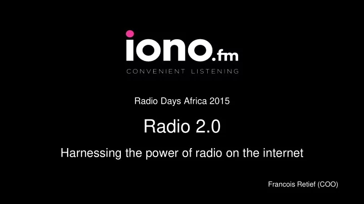 radio 2 0