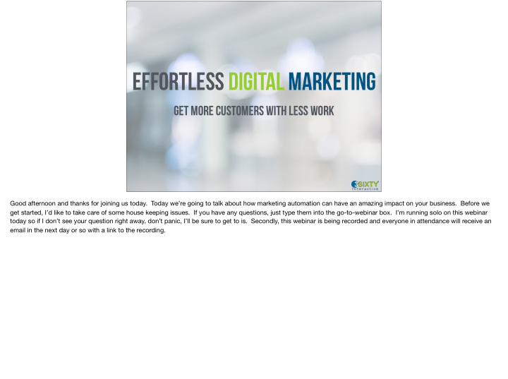 effortless digital marketing