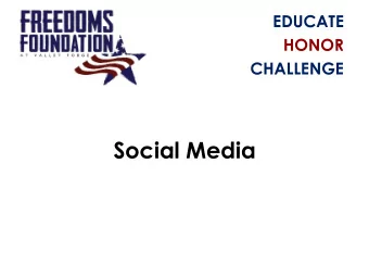 Social Media  What is Social Media?  forms of electronic communication  (such as Web sites) through