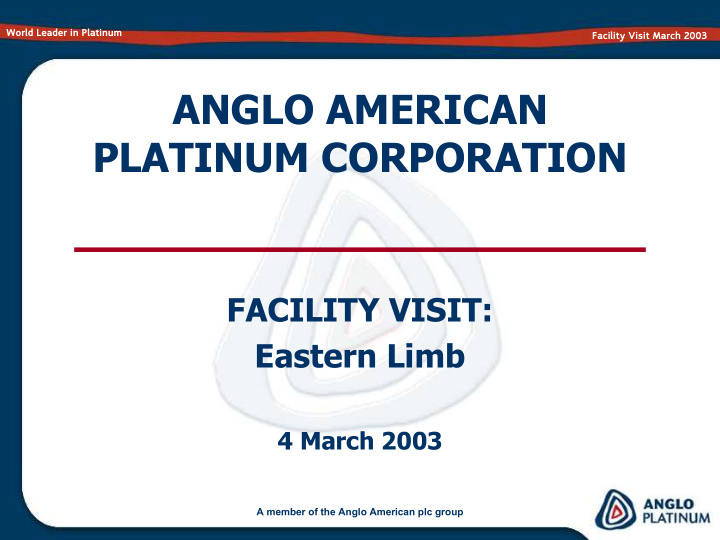 anglo american platinum corporation