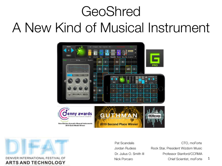 geoshred a new kind of musical instrument