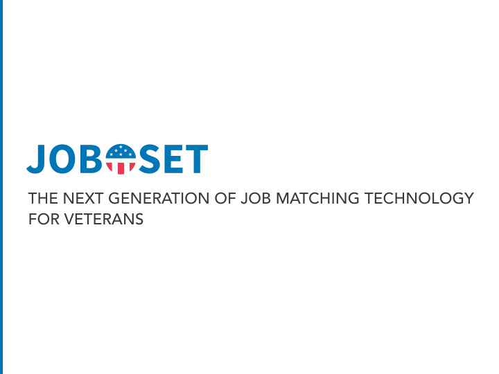 the next generation of job matching technology for