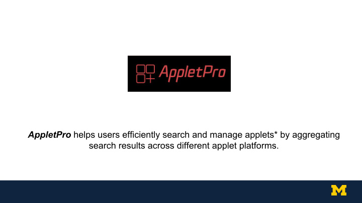 appletpro helps users efficiently search and manage