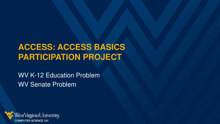 access access basics participation project