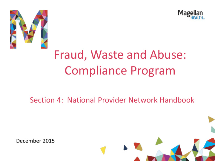 fraud waste and abuse