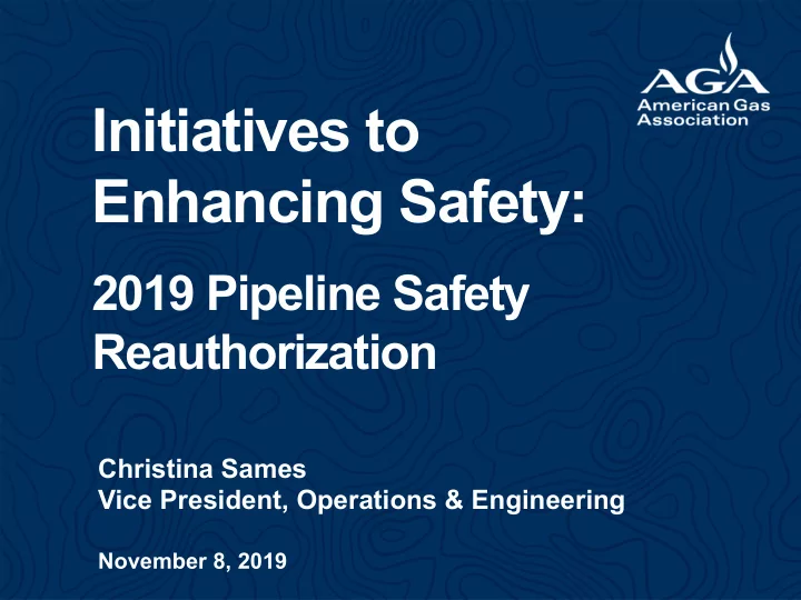 initiatives to enhancing safety