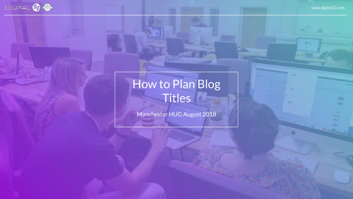 how to plan blog titles