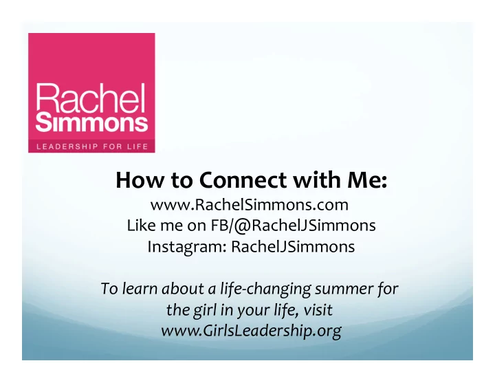 how to connect with me