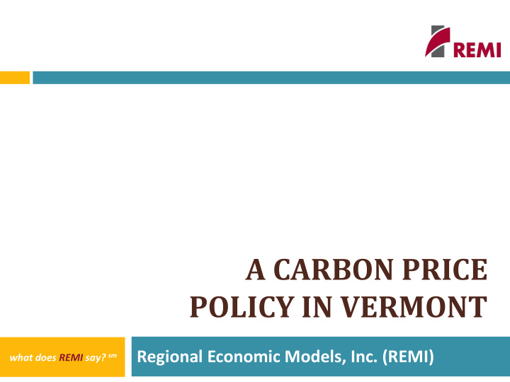 policy in vermont