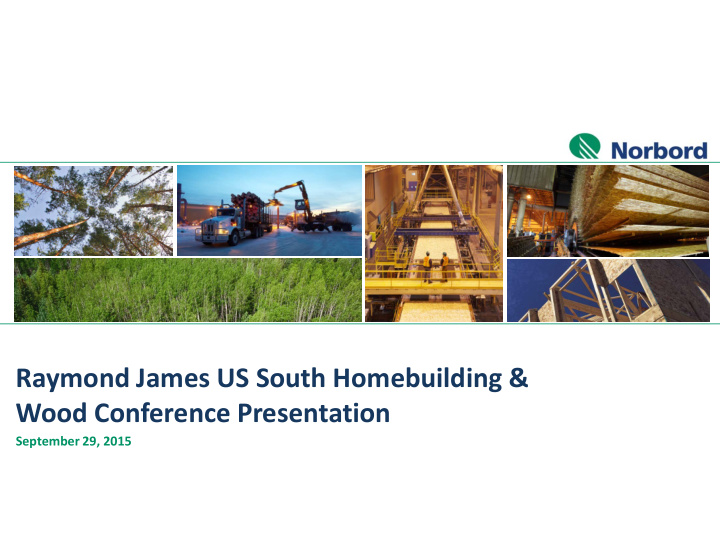 raymond james us south homebuilding wood conference