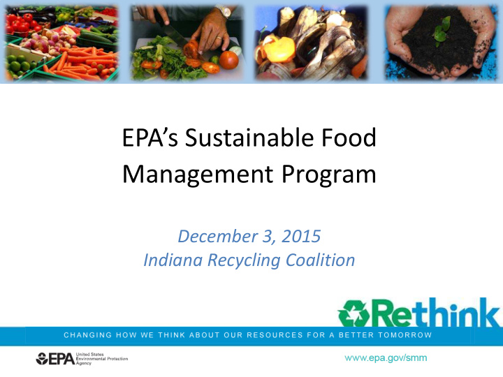 epa s sustainable food management program