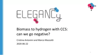 can we go negative?  Cristina Antonini and Marco Mazzotti  2020-06-22  1  ELEGANCY - Overview H 2