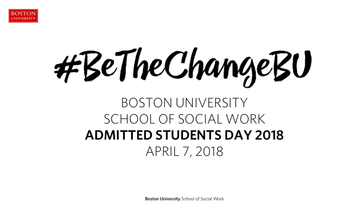 boston university school of social work admitted students