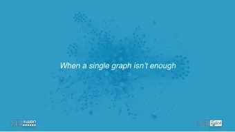 When a single graph isnt enough  FRANK SMIT  Chief Innovation Officer  Co-founder and CEO