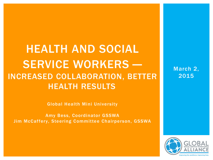 health and social service workers march 2 increased