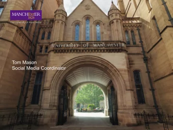 Tom Mason  Social Media Coordinator  About me  Social Media Coordinator in the Division of