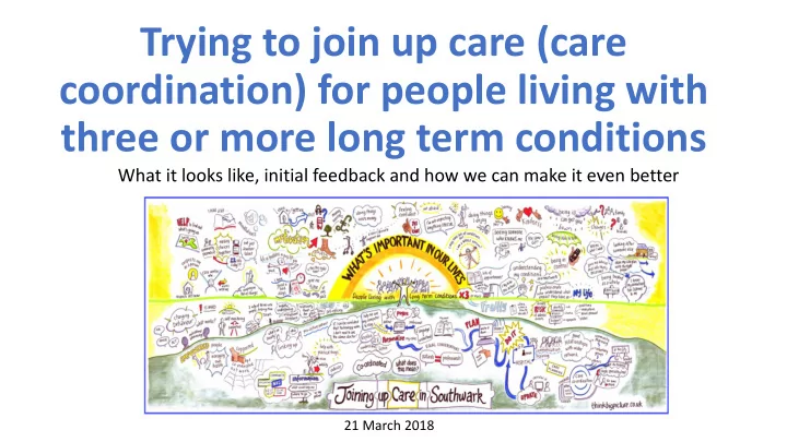 coordination for people living with three or more long