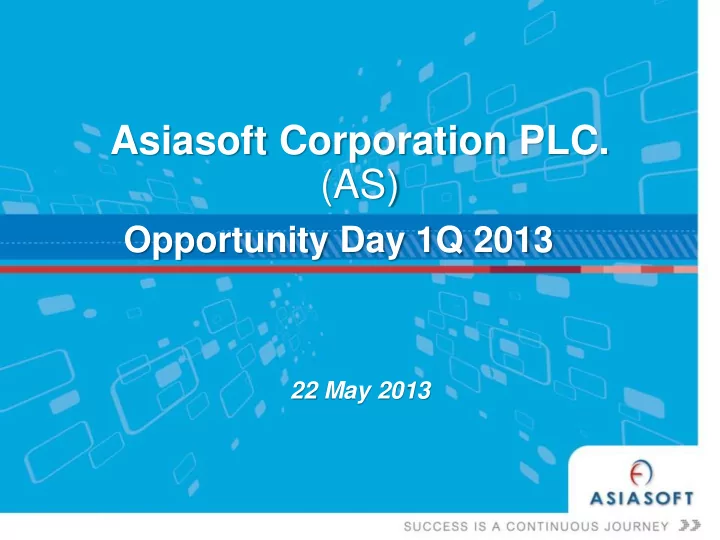 asiasoft corporation plc