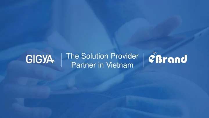 the solution provider partner in vietnam the platform for