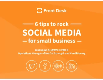 6 tips to rock  for small business FEATURING SHAWN GOWER  Operations Manager of NorCal Strength and