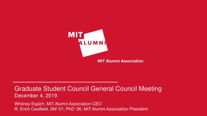 graduate student council general council meeting