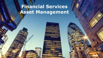 Financial Services Asset Management Asset Management in Europe  A group of financial companies