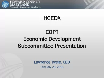 HC  HCED  EDA  A  EO  EOPT  PT  Ec  Econ  onomi  omic  c De  Devel  elop  opme  ment  nt  Sub