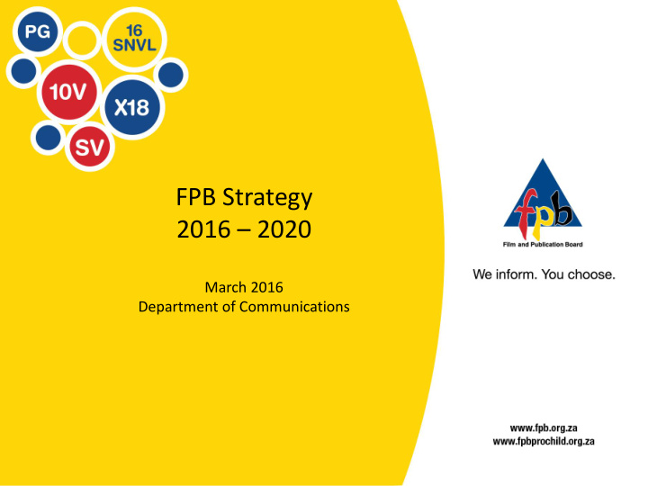 fpb strategy 2016 2020
